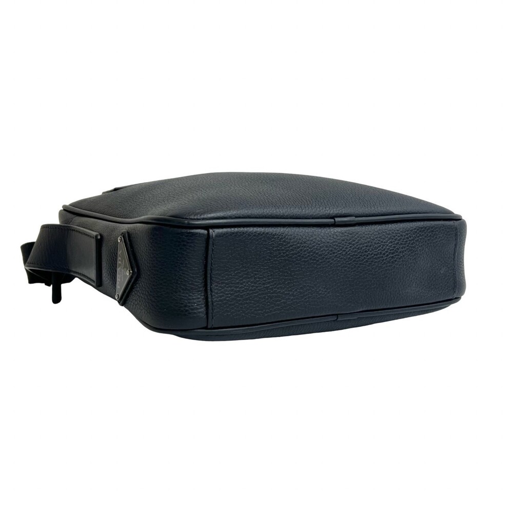 PRADA Blue Leather Pochette Shoulder Bag - Picture 7 of 10